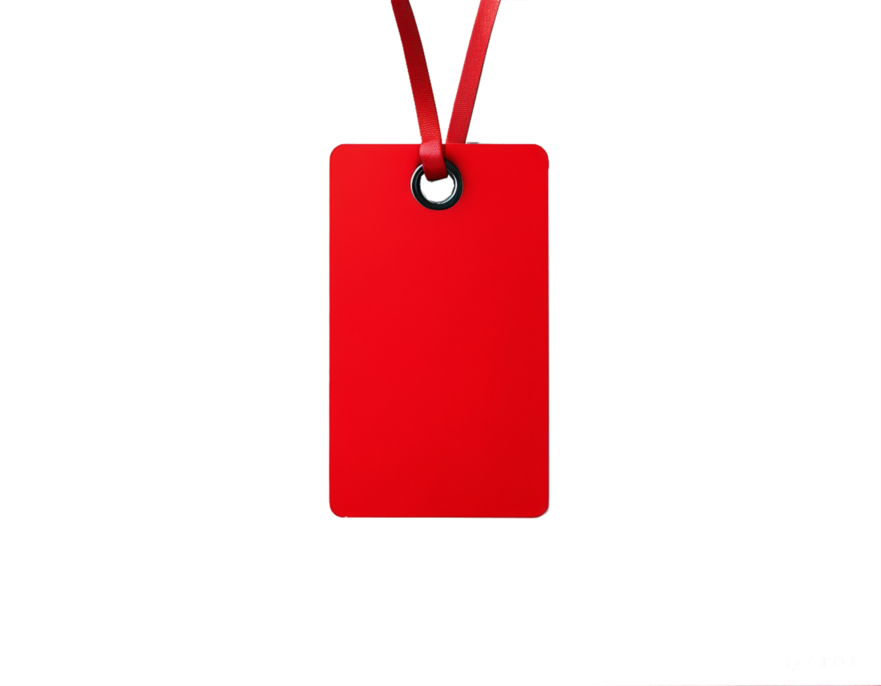 Professional corporate blank id card for mockup on transparent background png