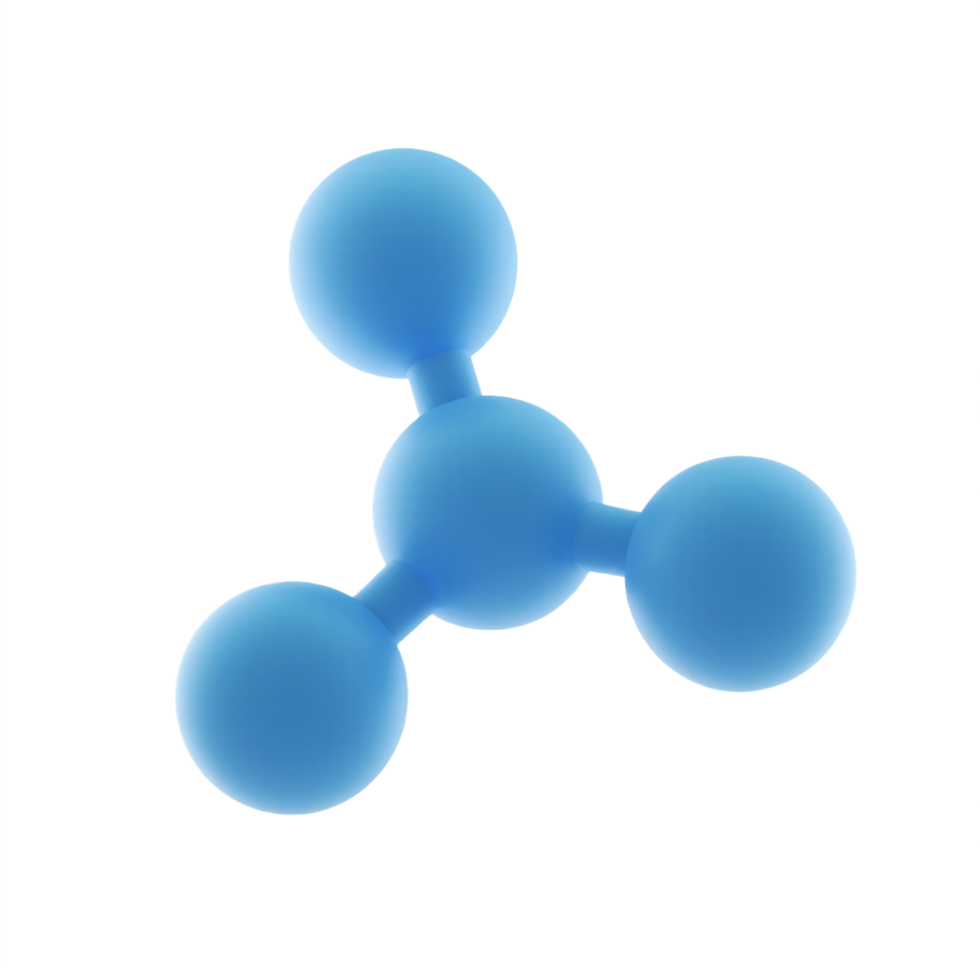 Molecule structure isolated on transparent background png
