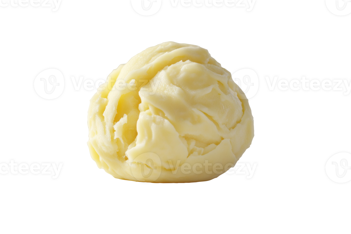 Creamy Vanilla Ice Cream Scoop Studio Shot png