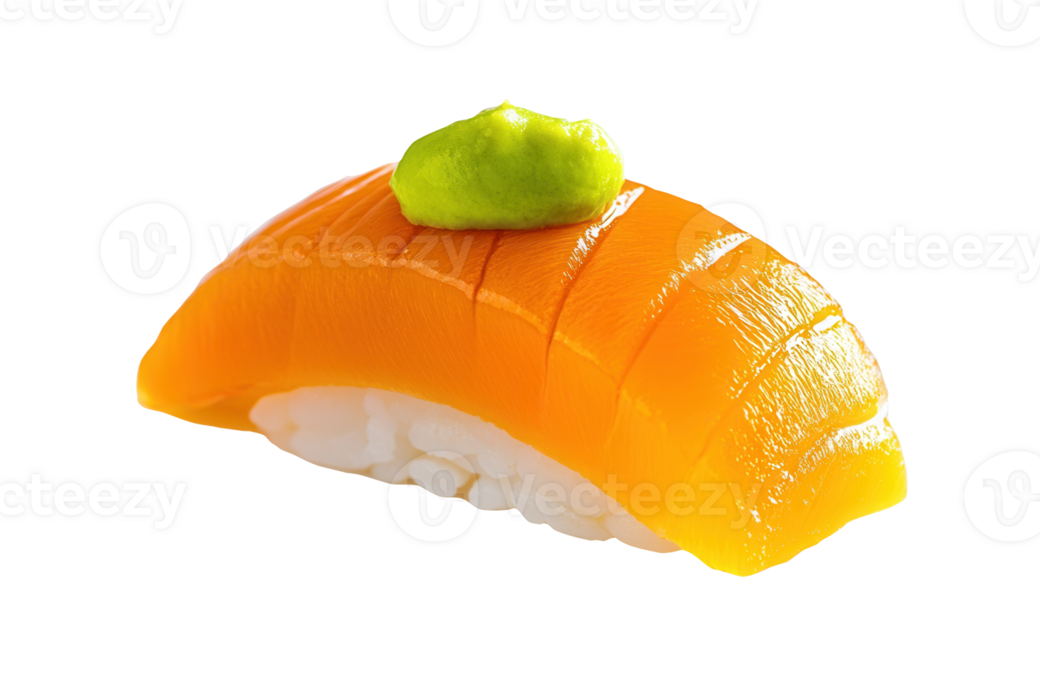 Salmon sushi, wasabi, plate, studio, food menu png