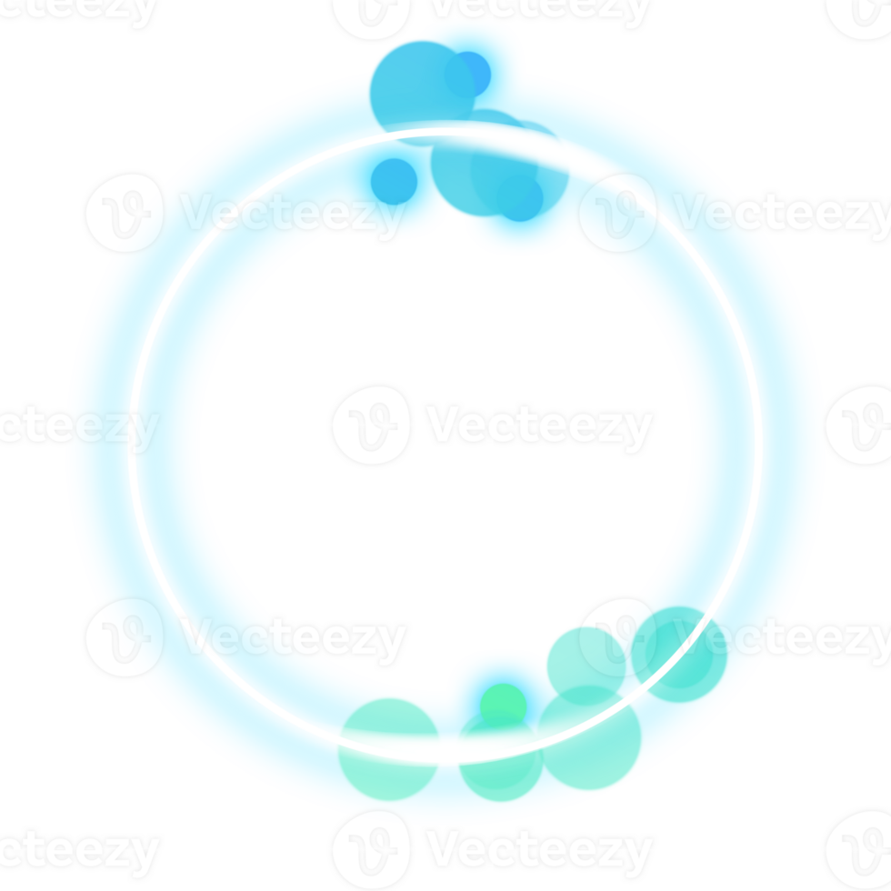 Blue Orb Circle with Gentle Glow Effects png