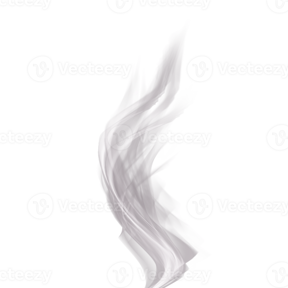 Smooth White Swirls of Smoke for Overlay Textures png