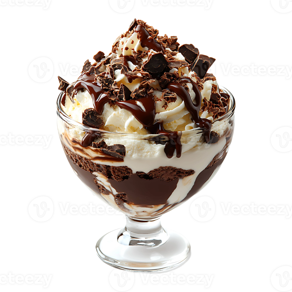 A dessert in a glass bowl png