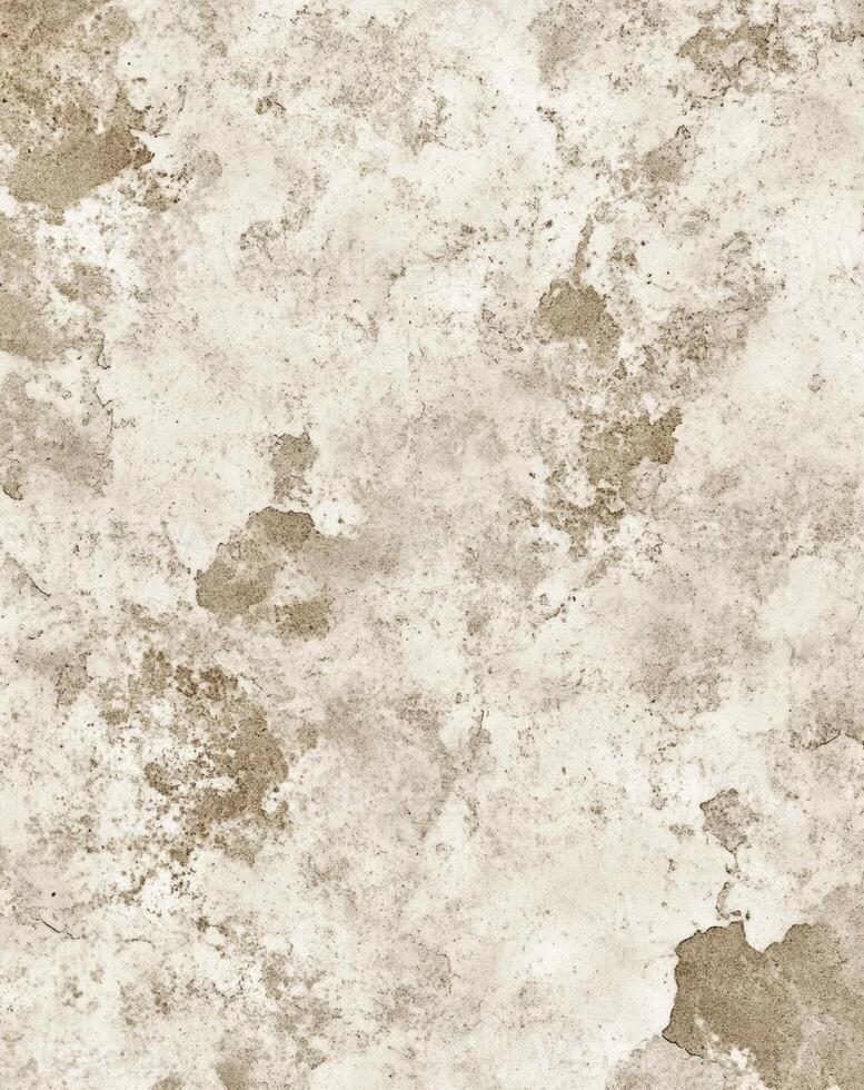 Close-up of an aged, textured wall revealing unique patterns and neutral tones. photo