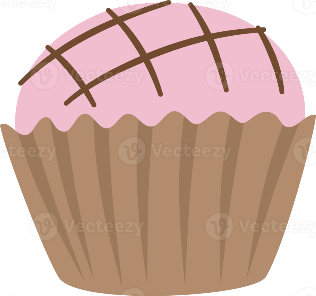 Hand drawn Strawberry Chocolate truffle with topping png