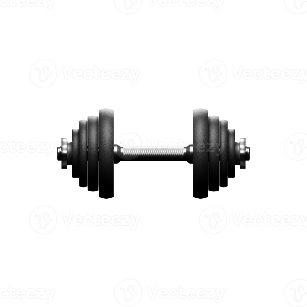 black dumbell isolated png