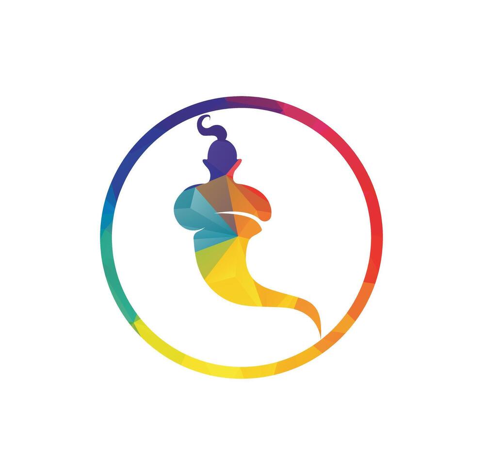 Gennie logo design template vector