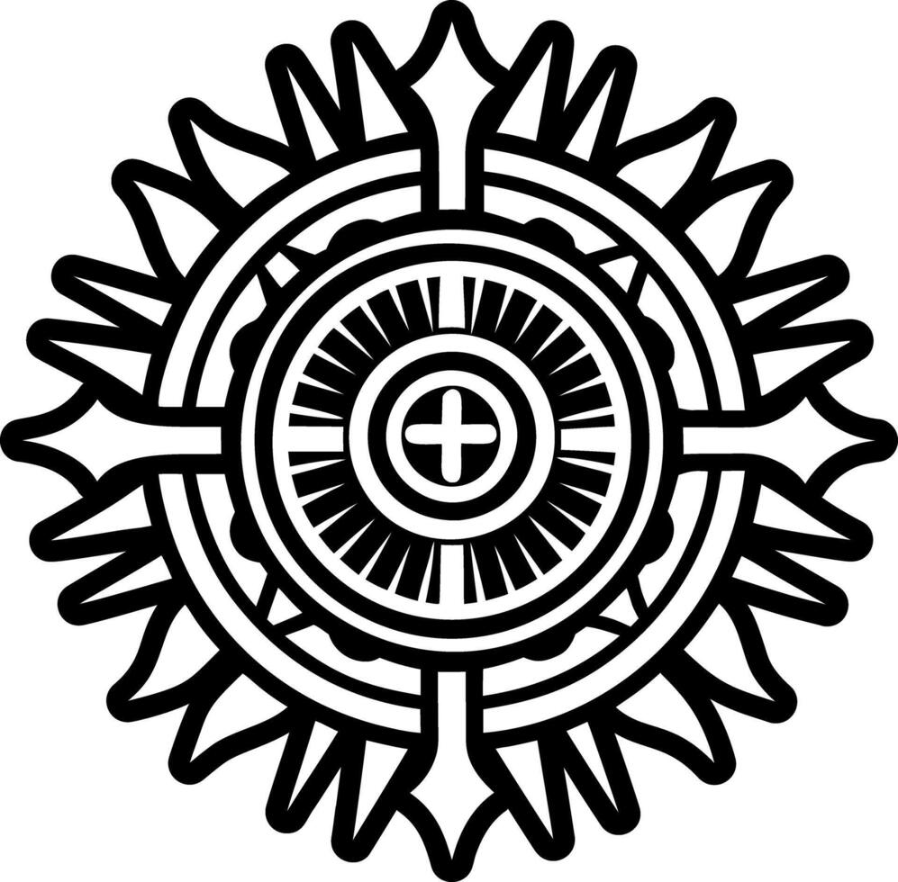 Catholic monstrance symbol icon in solid style vector