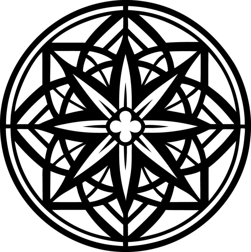 Stained glass icon in filled style vector