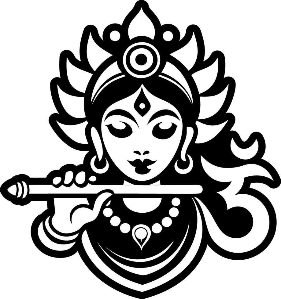 Goddess symbol icon in filled style vector
