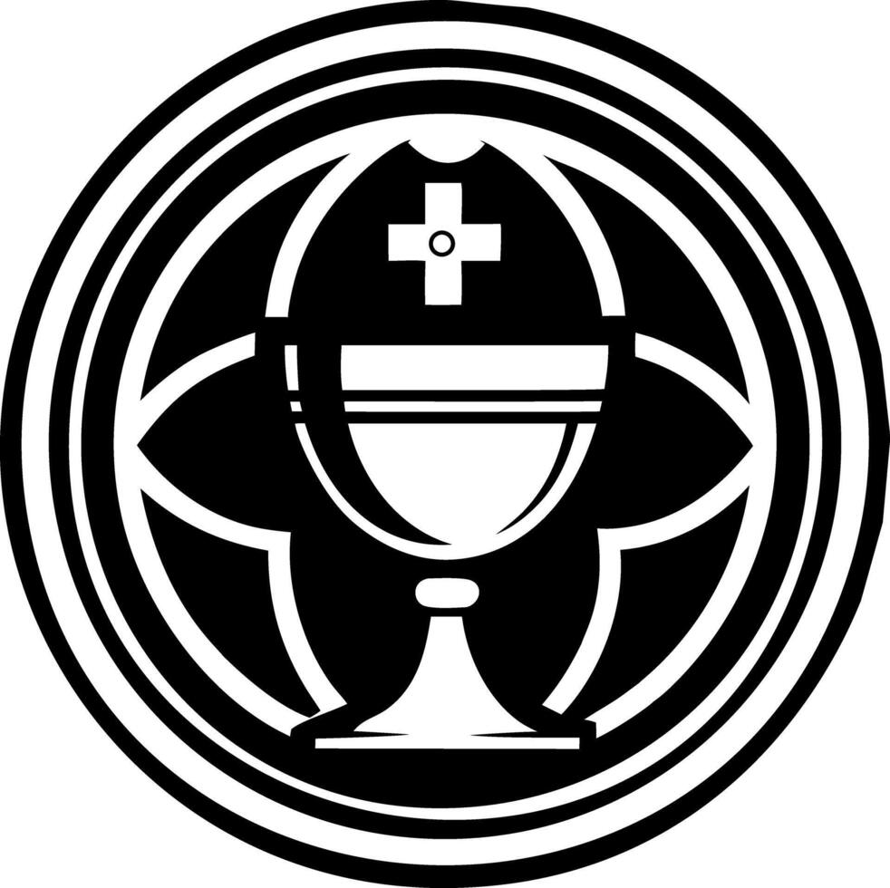 Chalice icon in glyph style vector
