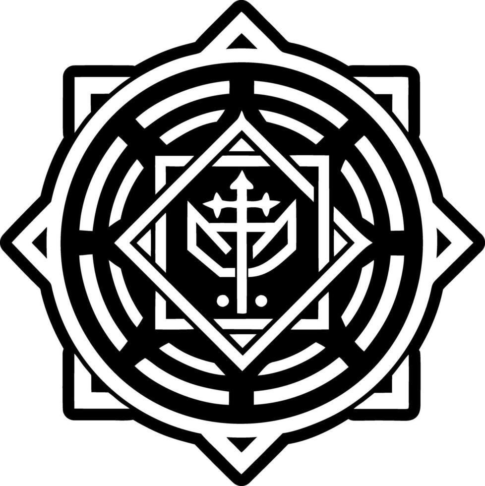A solid style icon of psalm symbol vector