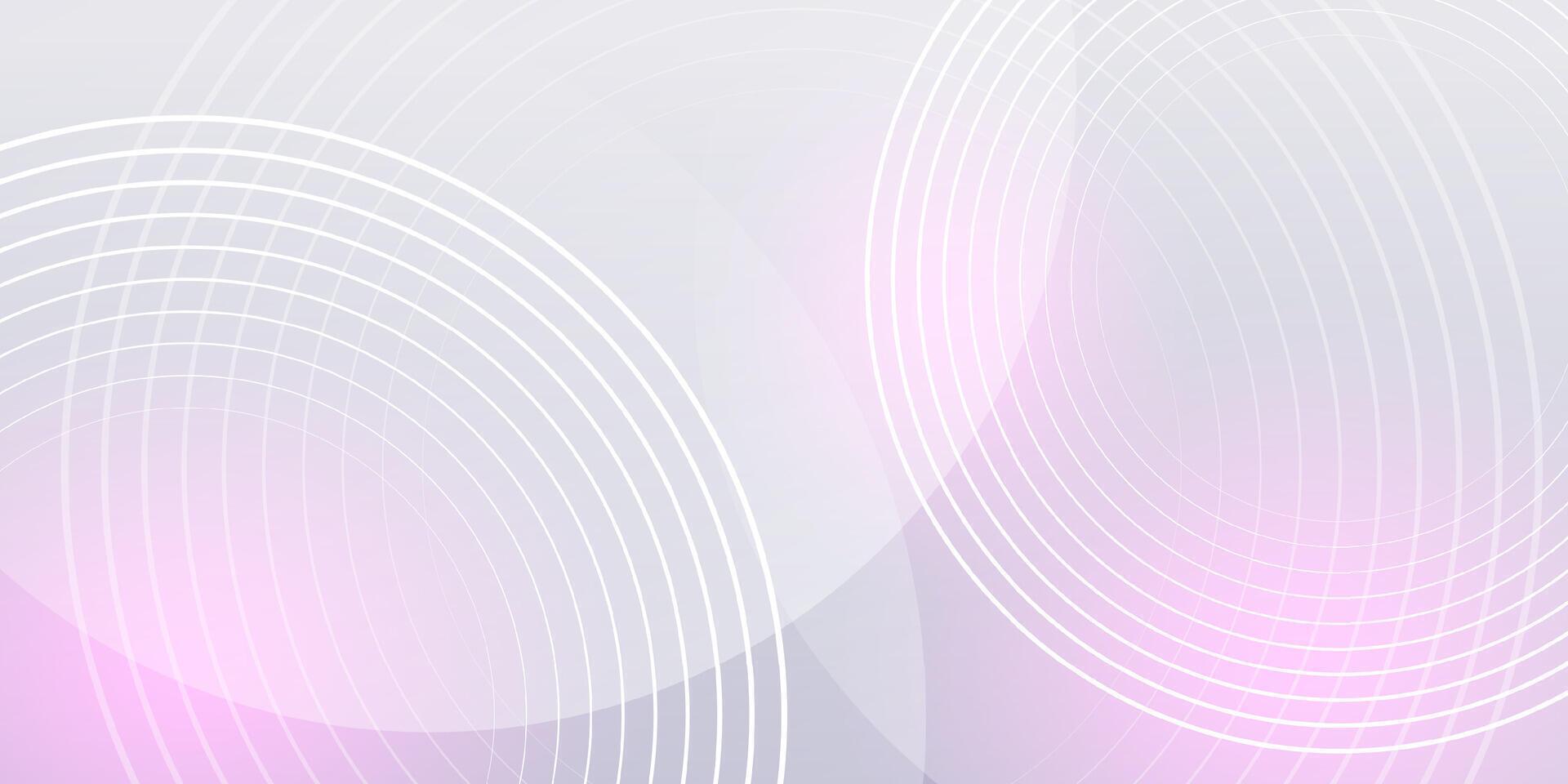 Abstract grey background with dynamic circle lines Futuristic technology concept vector