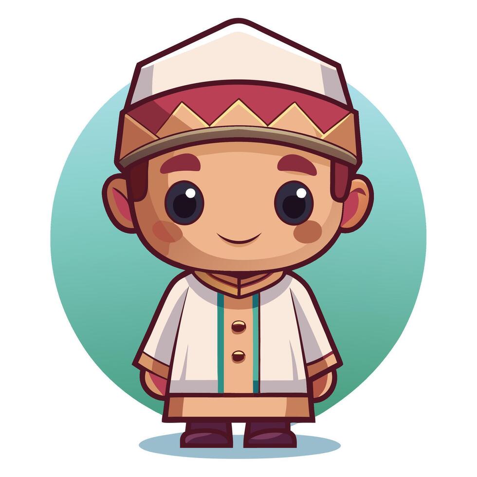 a cartoon boy in traditional vector