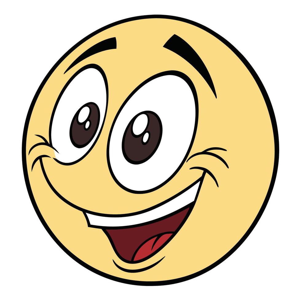 smiley face with white background vector