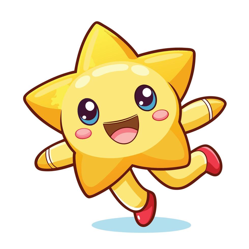 star running illustration vector