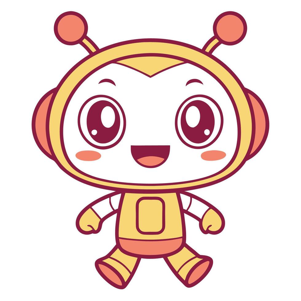 robot white background illustration white background vector