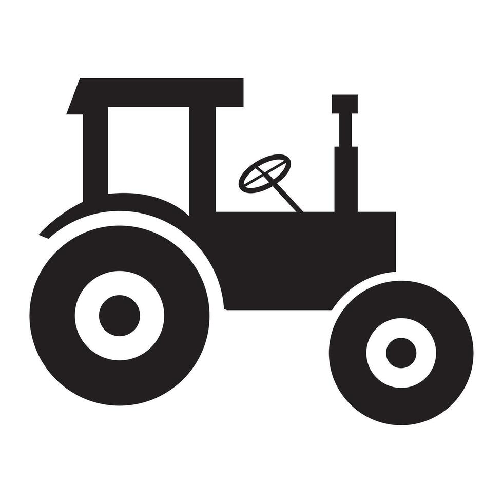 Tractor logo icon design clip art illustration vector