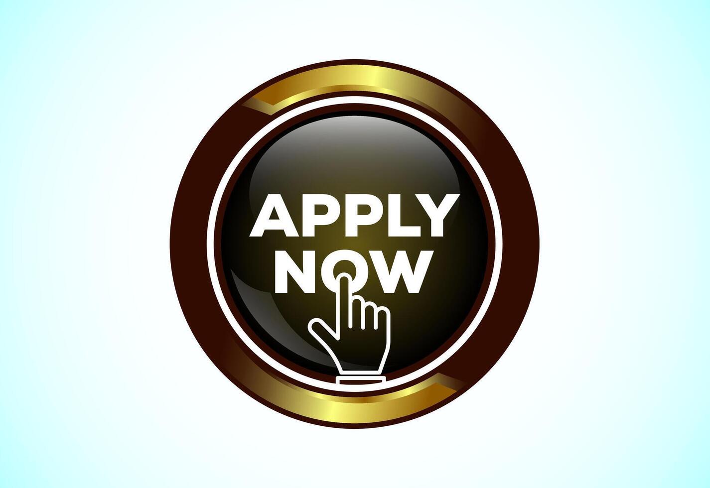 Apply now web button design. Suitable for mobile app, and website UI . vector