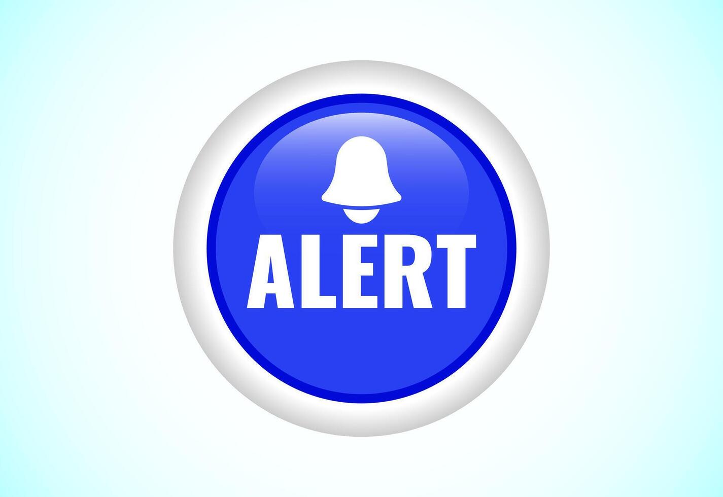 Alert button design vector