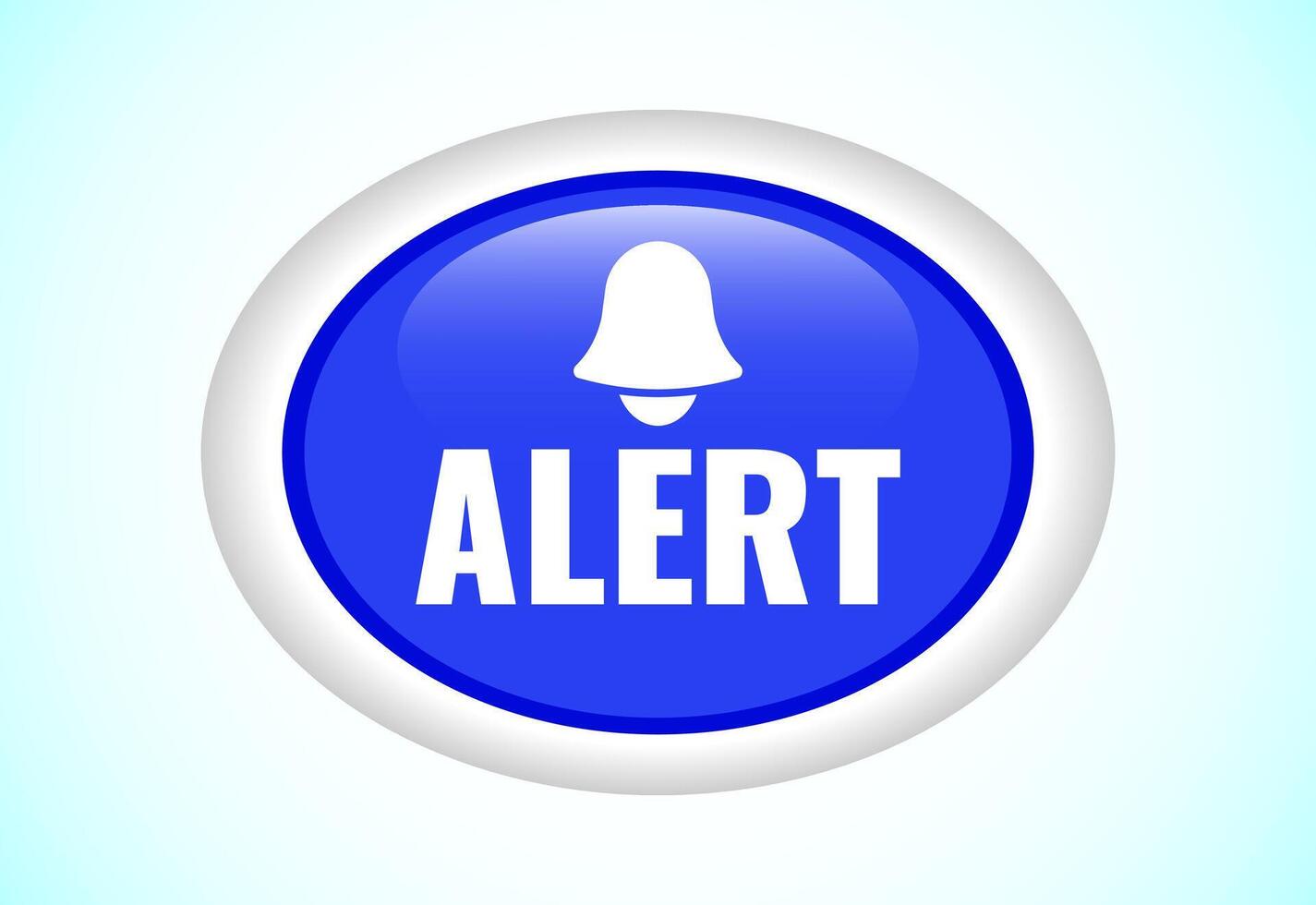 Alert button design illustration. Suitable for mobile app vector