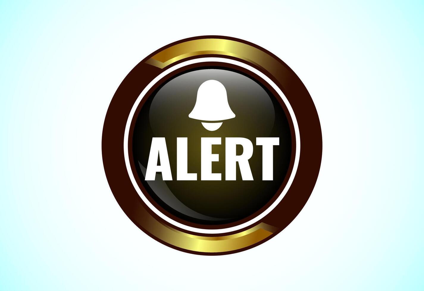 Alert button design illustration. Suitable for mobile app, and website UI design. vector