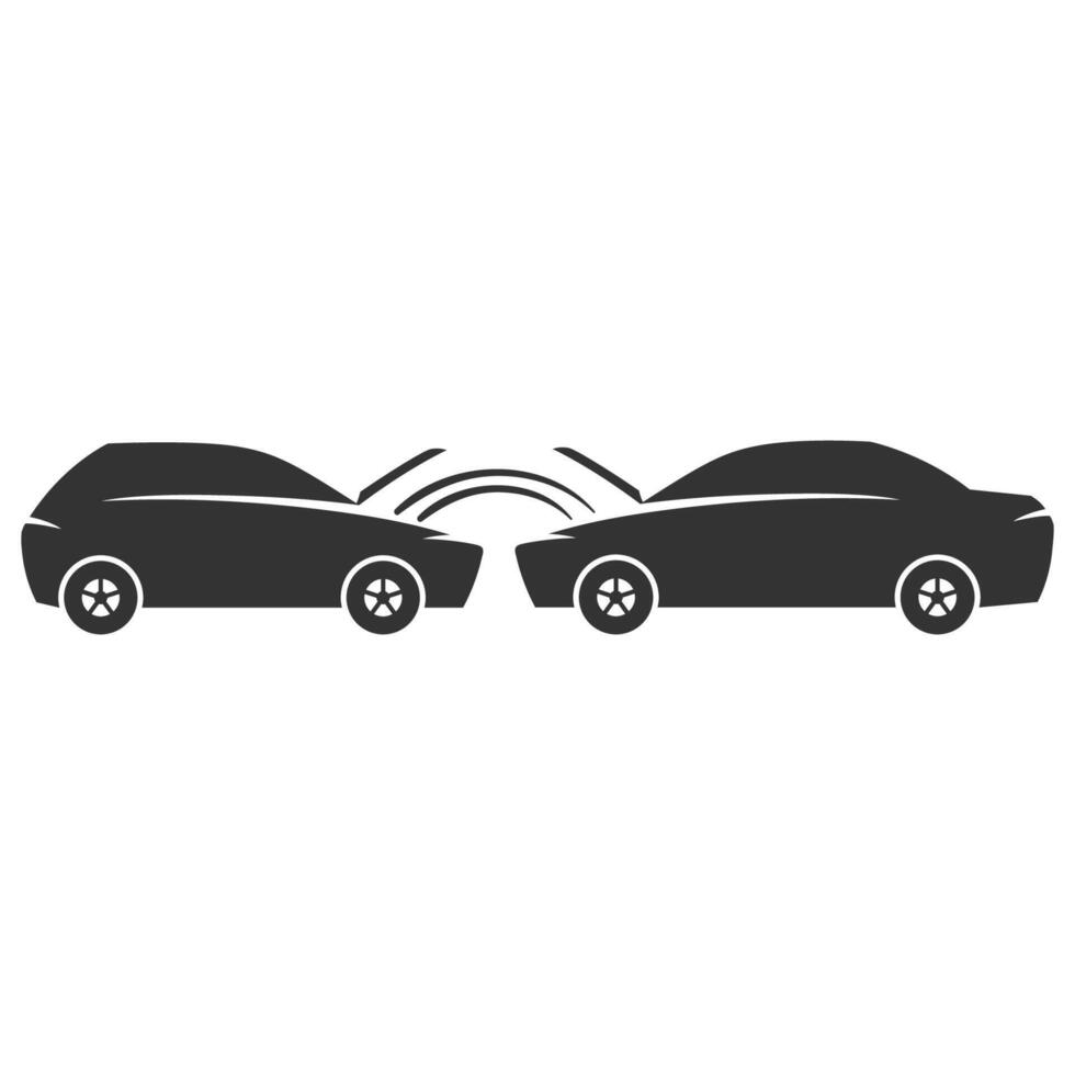Car jump start icons in black and white. Automotive vehicle service vector