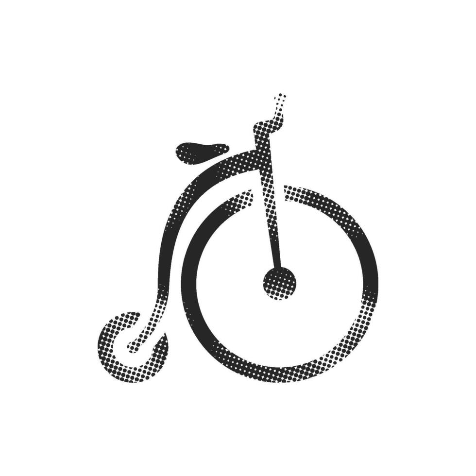 icon in halftone style black and white monochrome illustration. vector