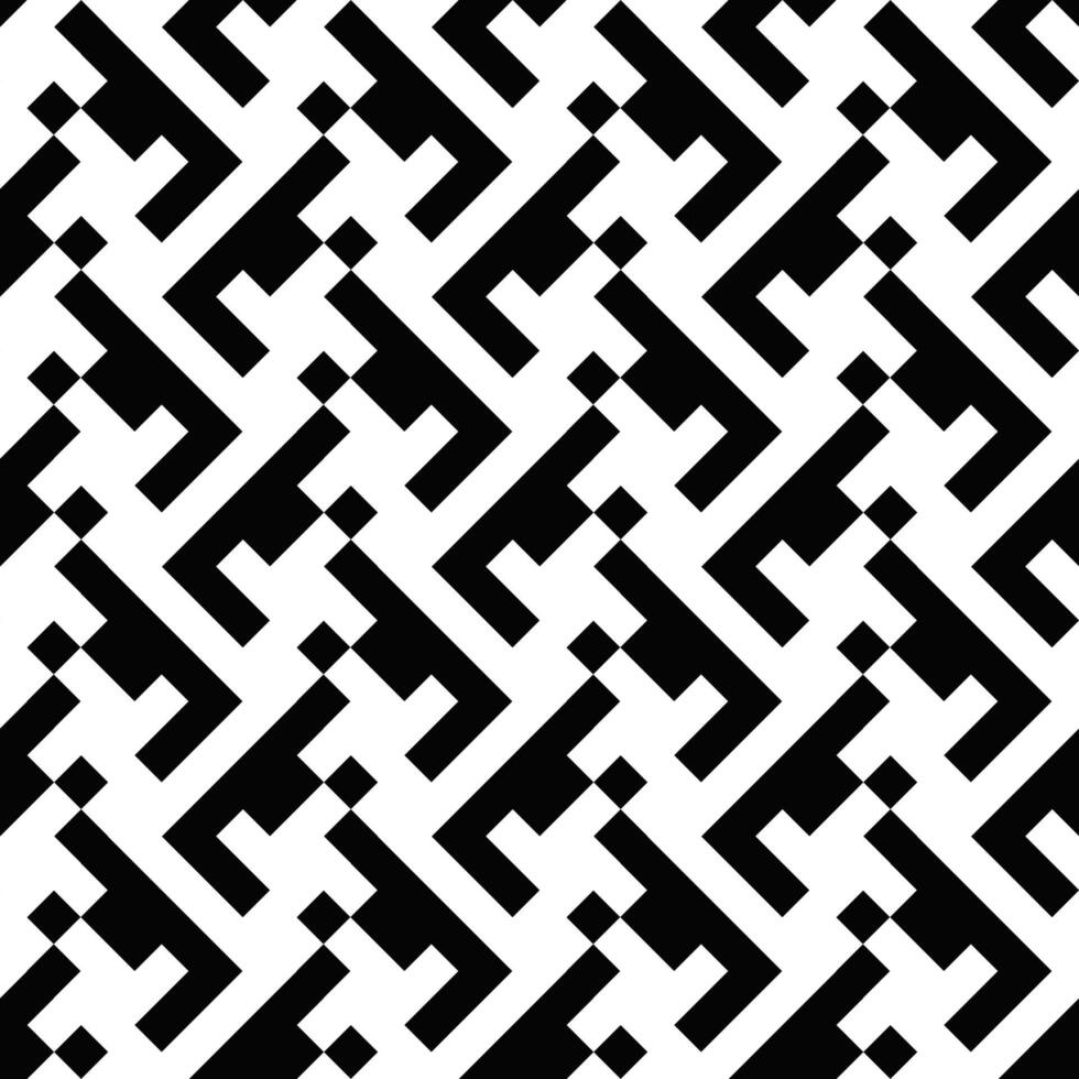 Diagonal black and white pattern background design - repeating abstract repetitive graphic vector