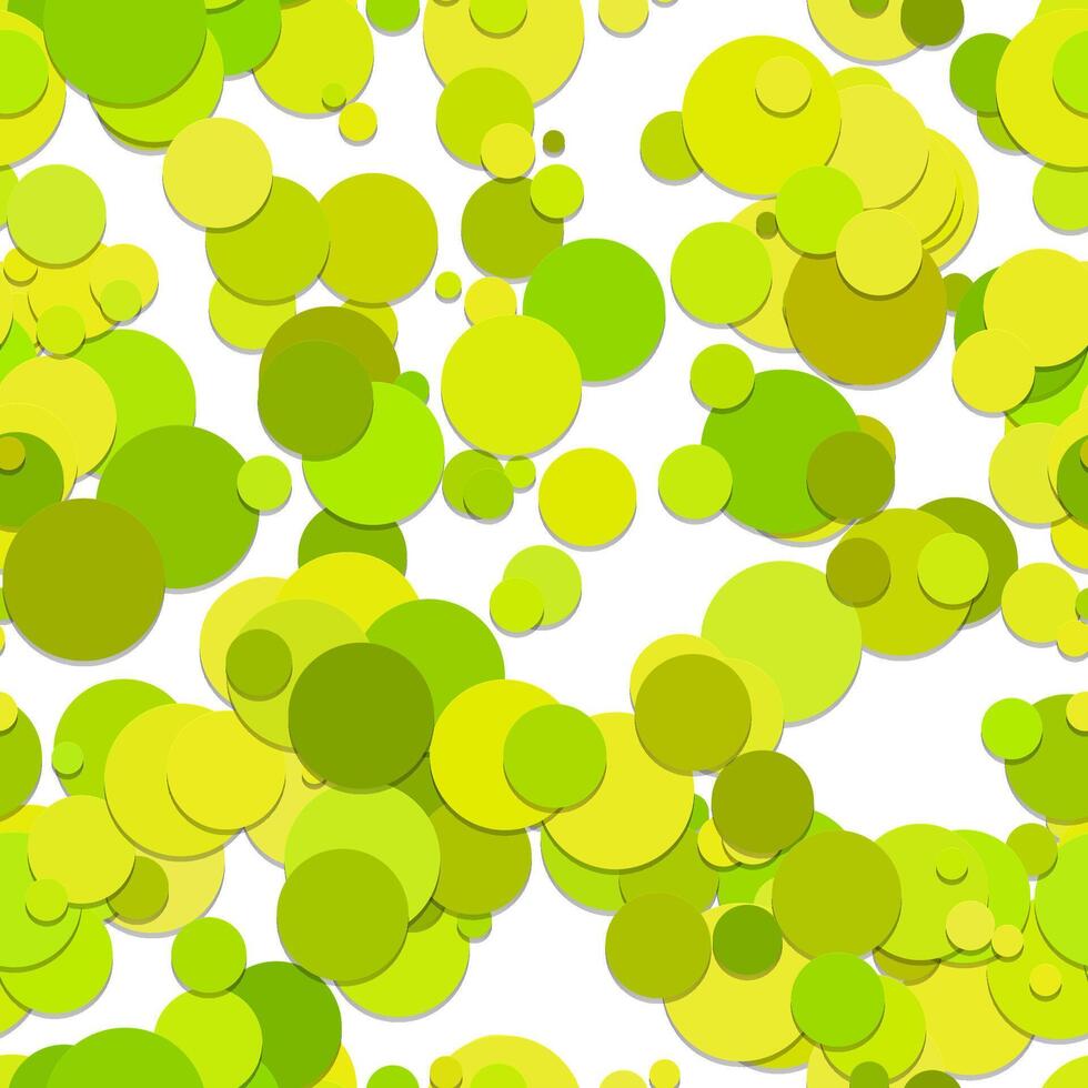 A green and yellow background with circles vector