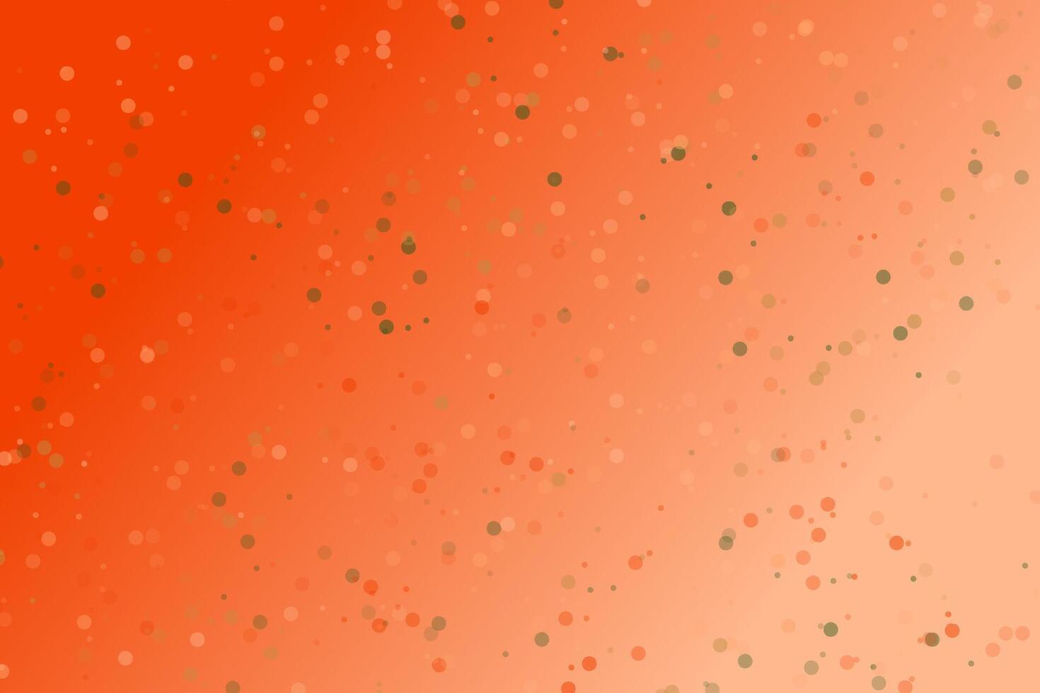 An orange background with gold dots vector