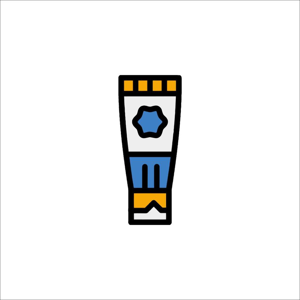 A tube of toothpaste on a white background vector