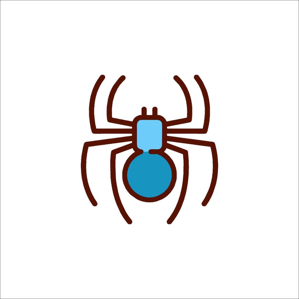 A spider icon on a white background vector