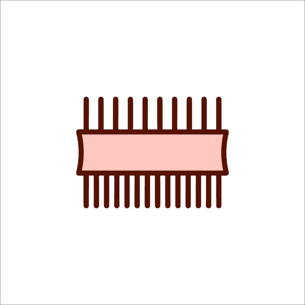 A comb icon on a white background vector