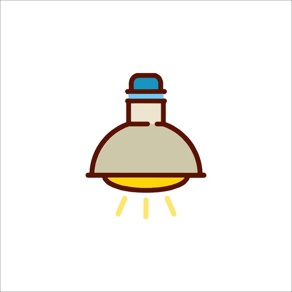 A light bulb icon on a white background vector