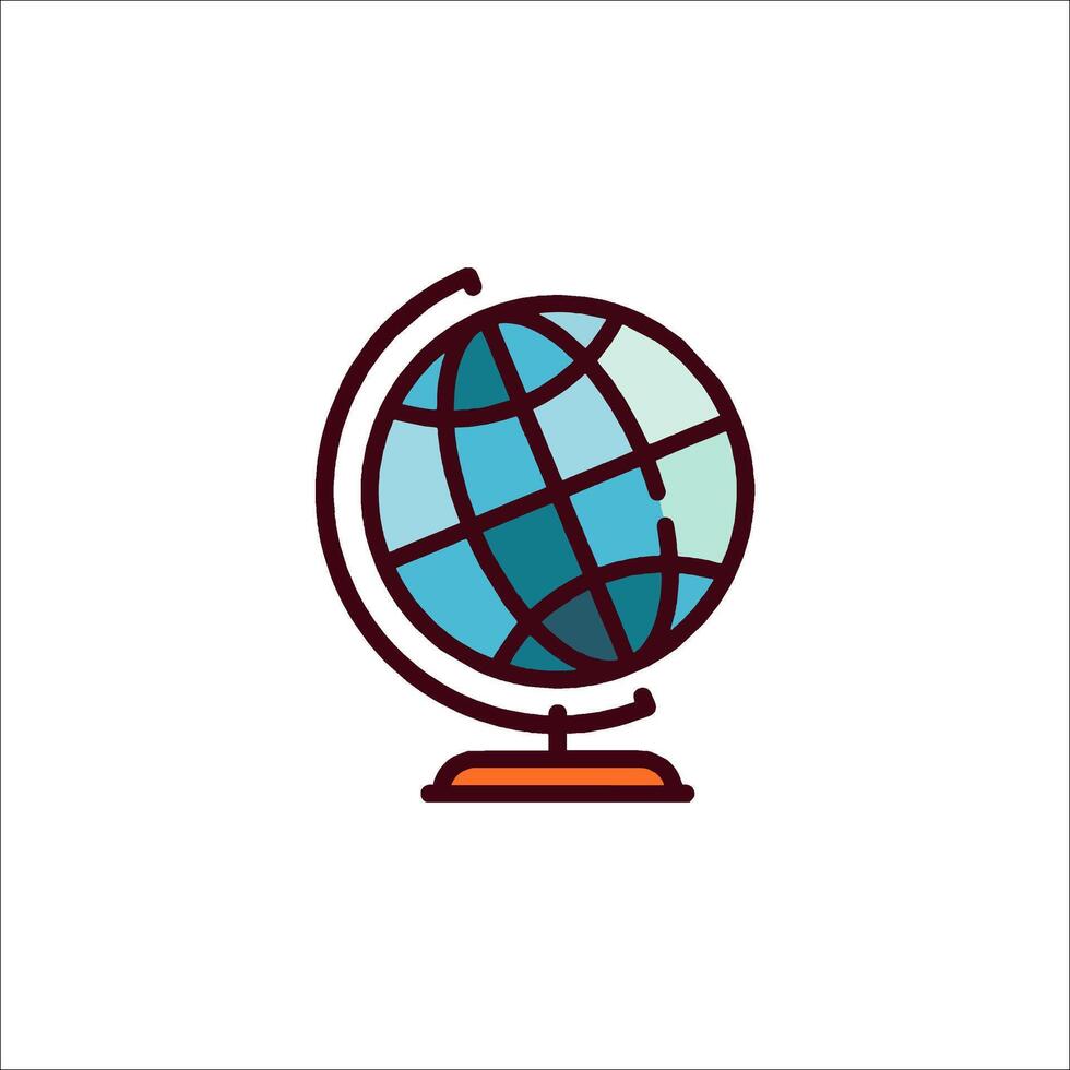 Globe icon illustration vector
