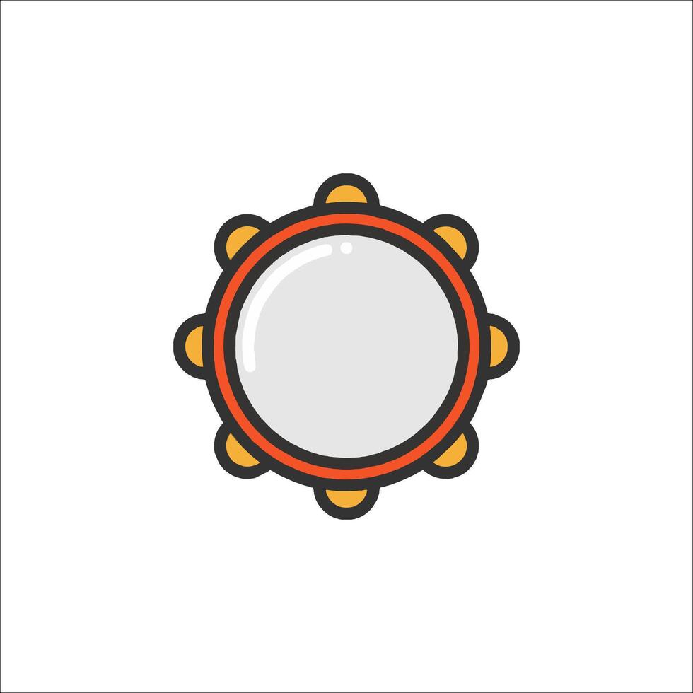 A drum icon on a white background vector