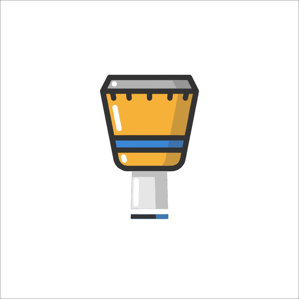 A drum icon on a white background vector