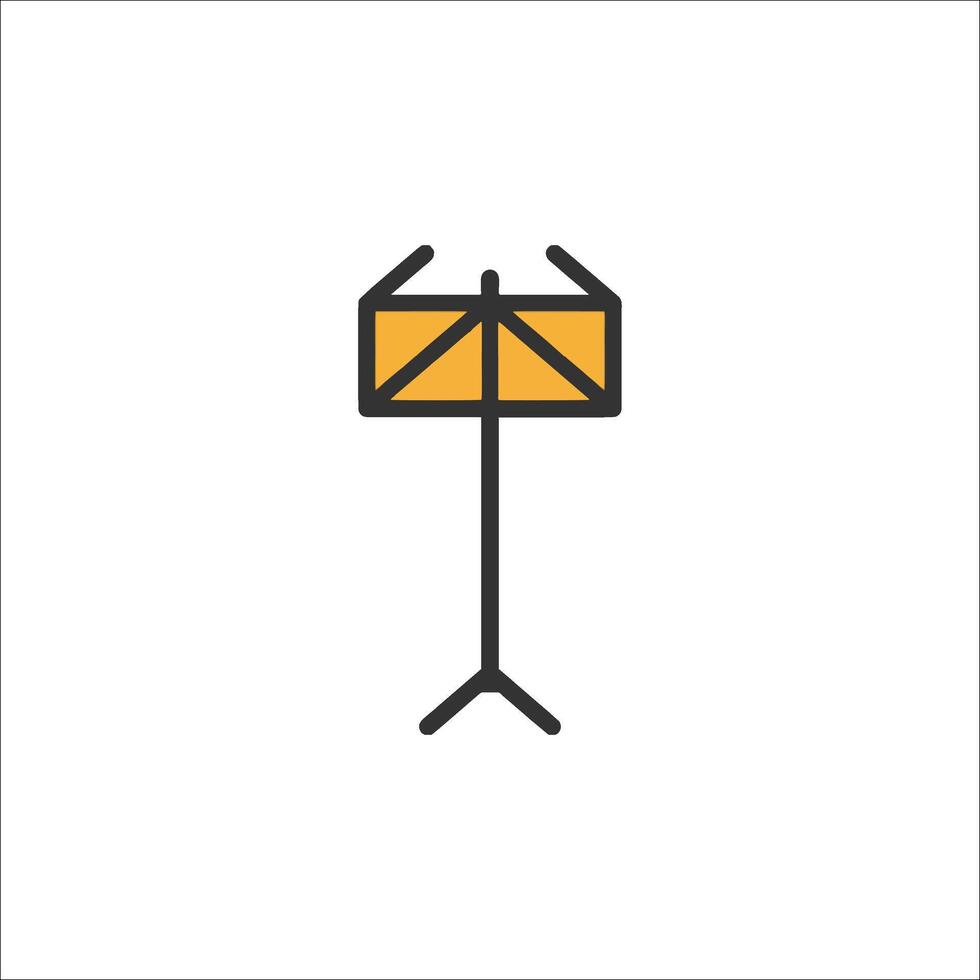 A music stand icon on a white background vector