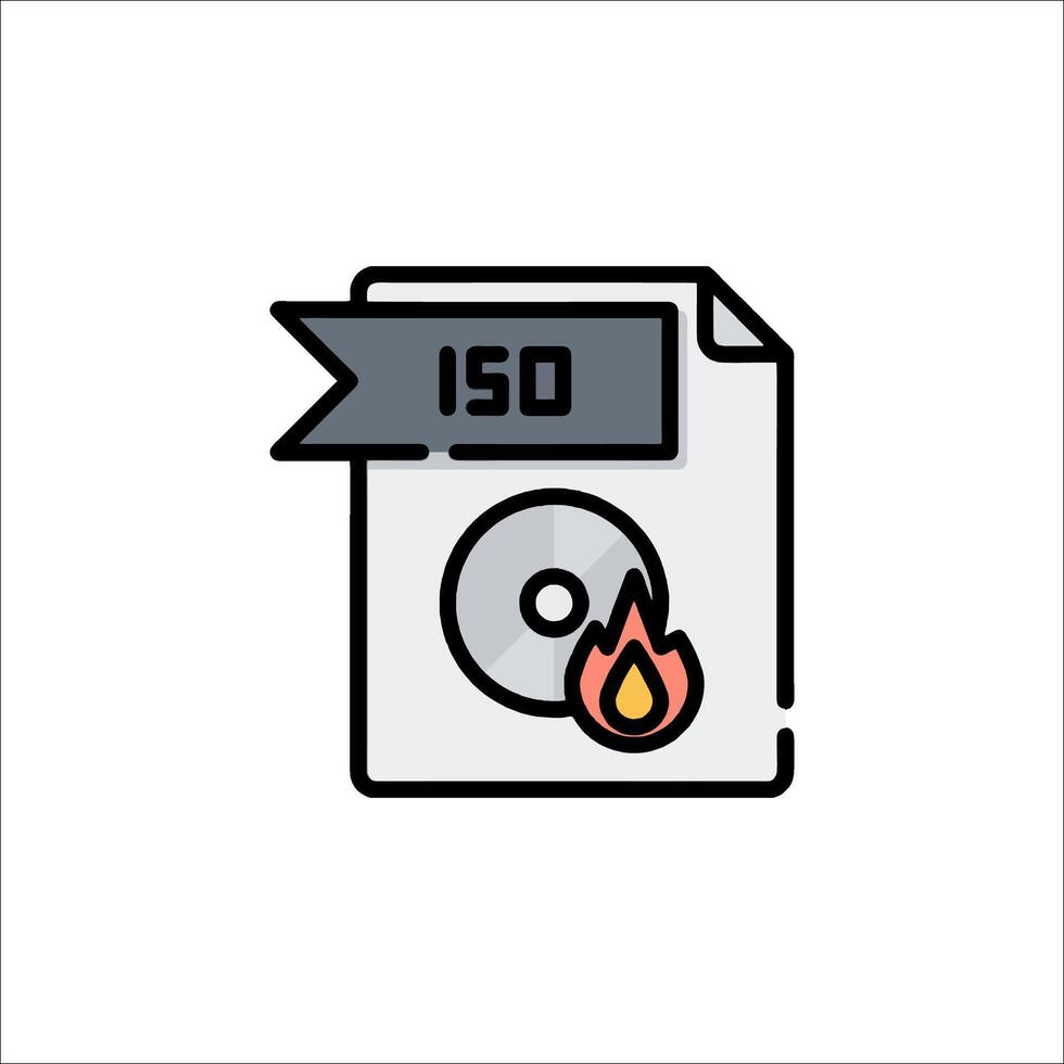 Iso icon illustration vector