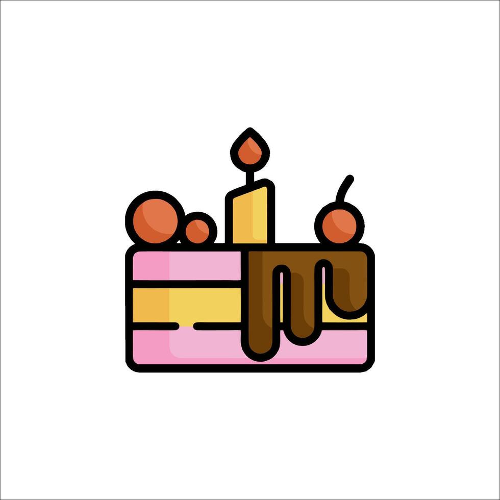 Cake icon illustration vector