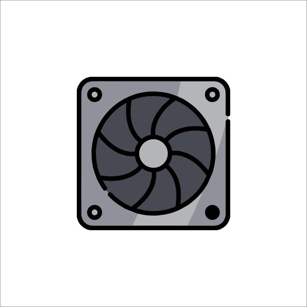A fan icon on a white background vector