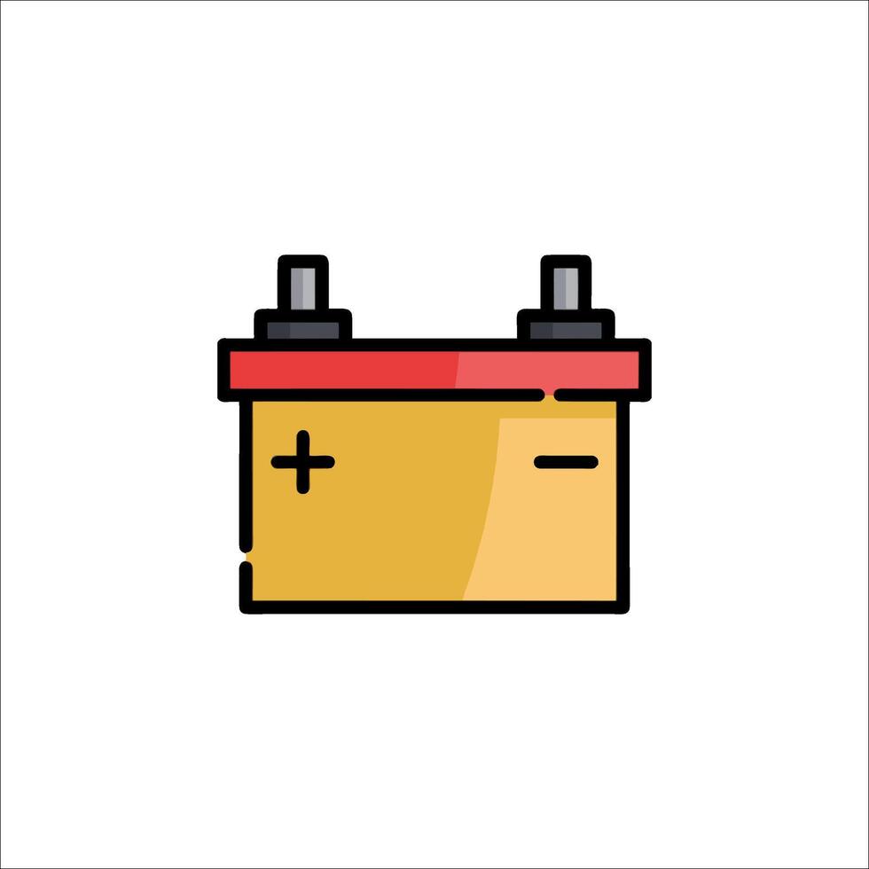 A battery icon on a white background vector