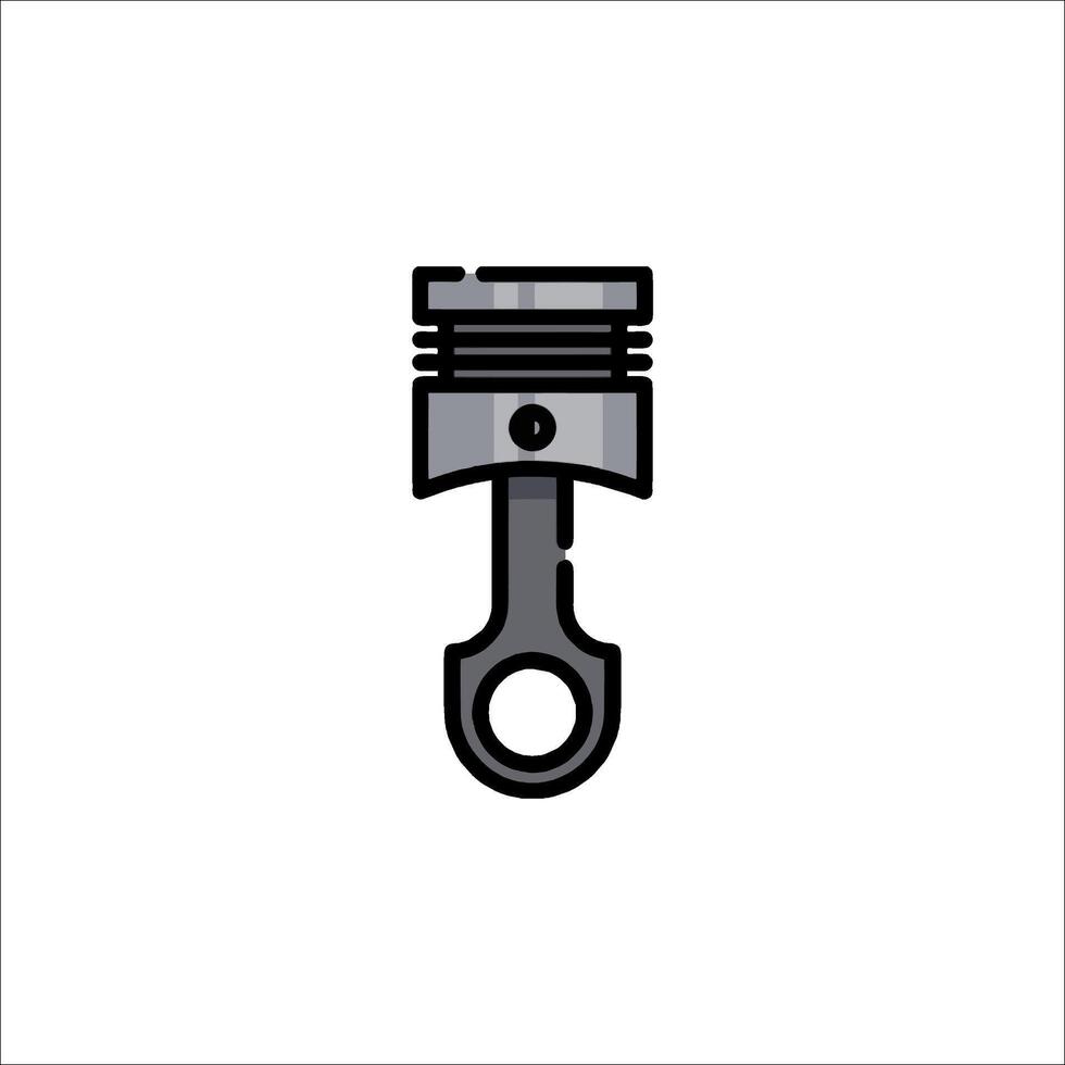 Piston icon illustration isolated on white background vector