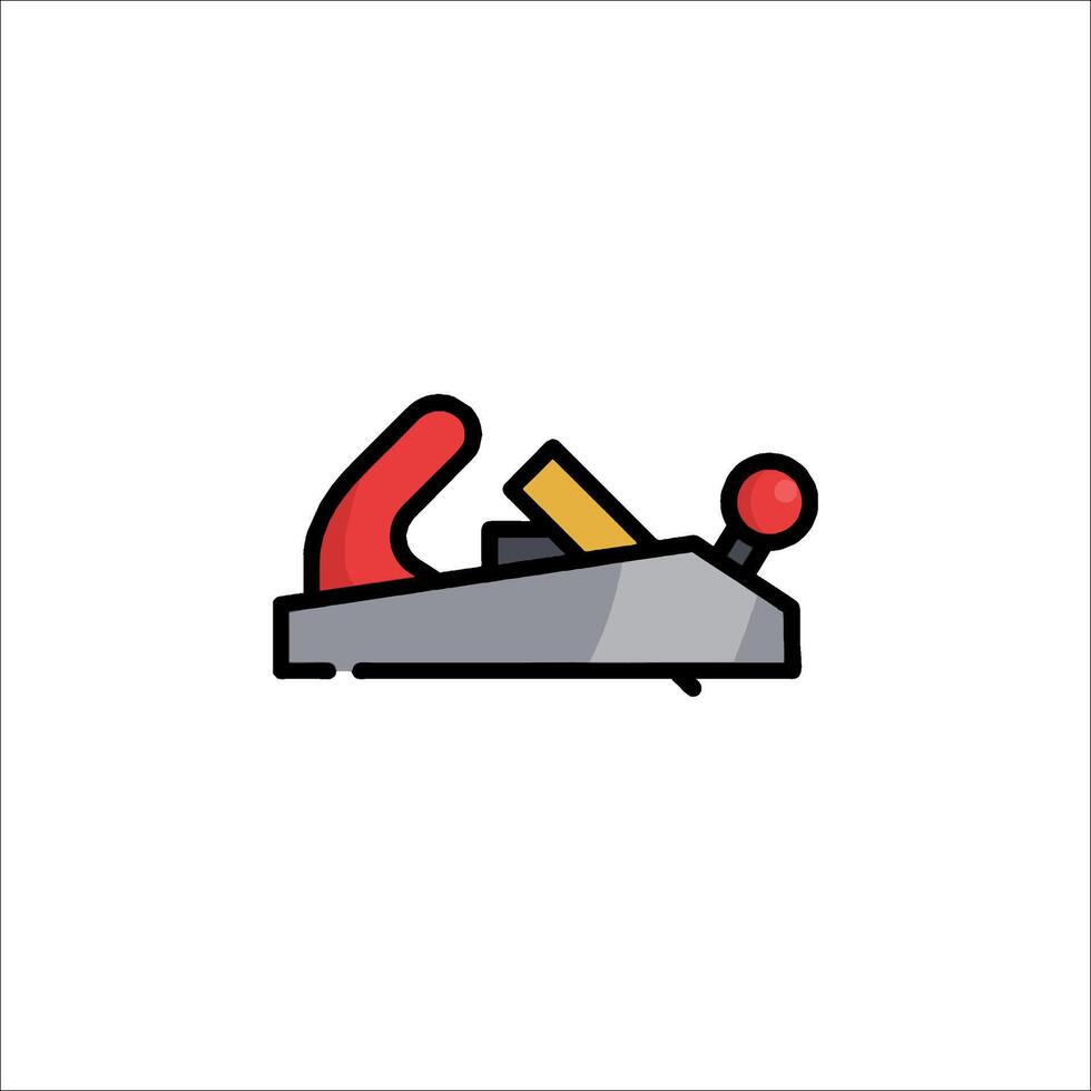 A red and black tool with a red handle vector