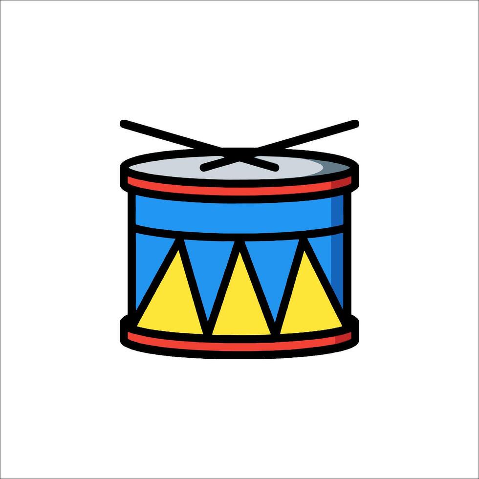 Drum icon illustration vector