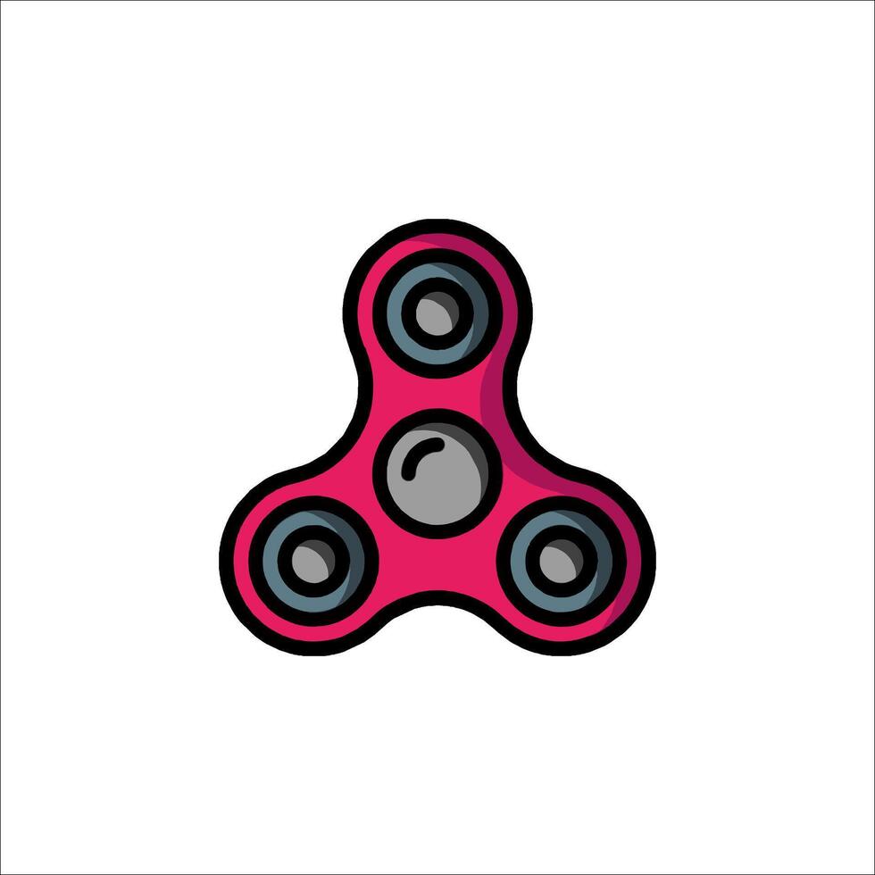A pink fidget spinner on a white background vector