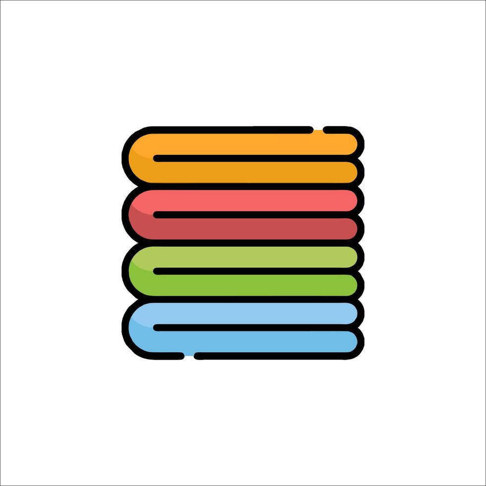 Stack of books icon vector