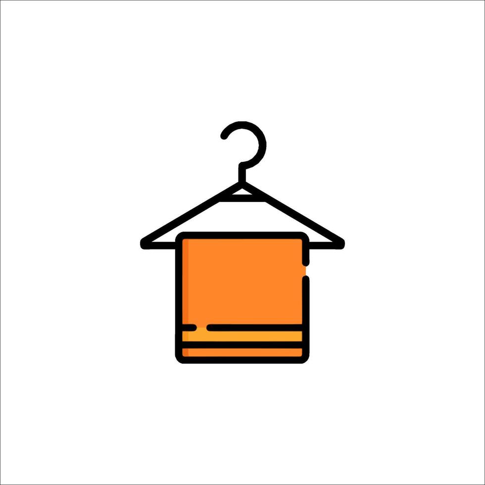 Clothes hanger icon illustration vector