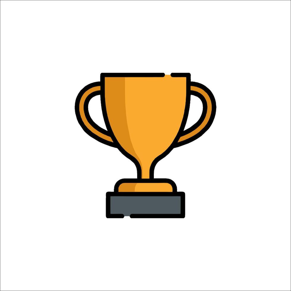 A trophy cup icon on a white background vector